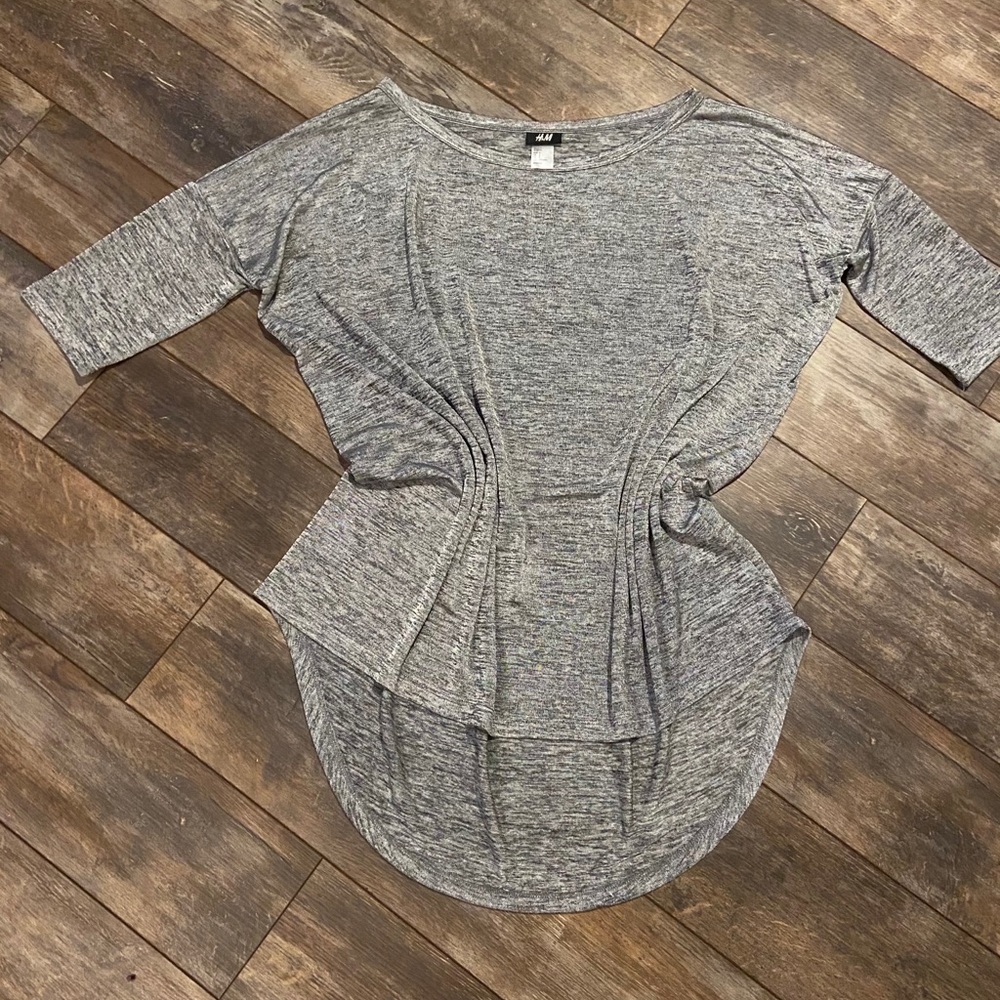H&M oversized shimmer top